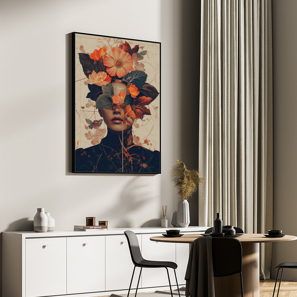 Mystic Botanica: Vintage-Inspired Canvas Art