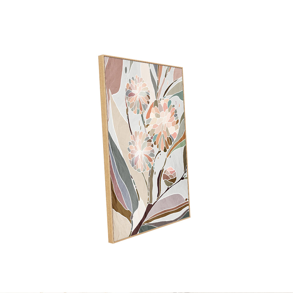 Boho Floral Abstract Canvas Wall Art