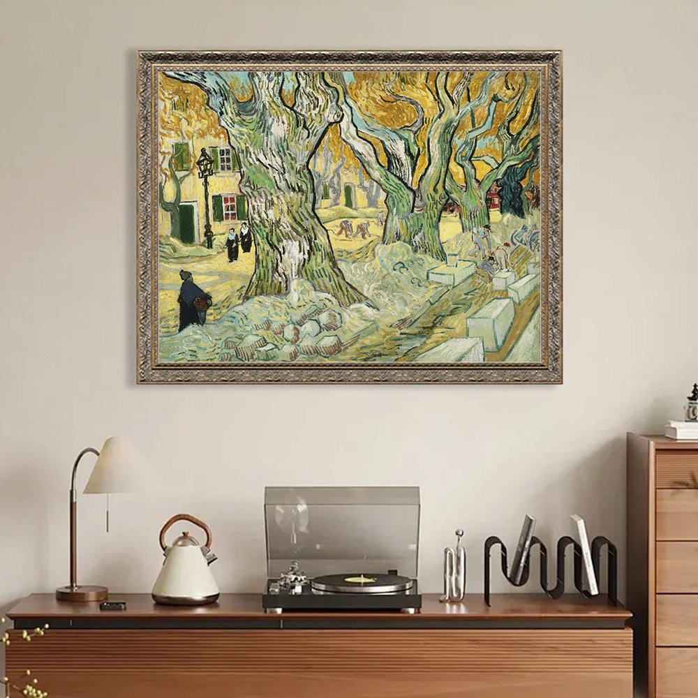 The Avenue At Arles By Vincent Van Gogh.