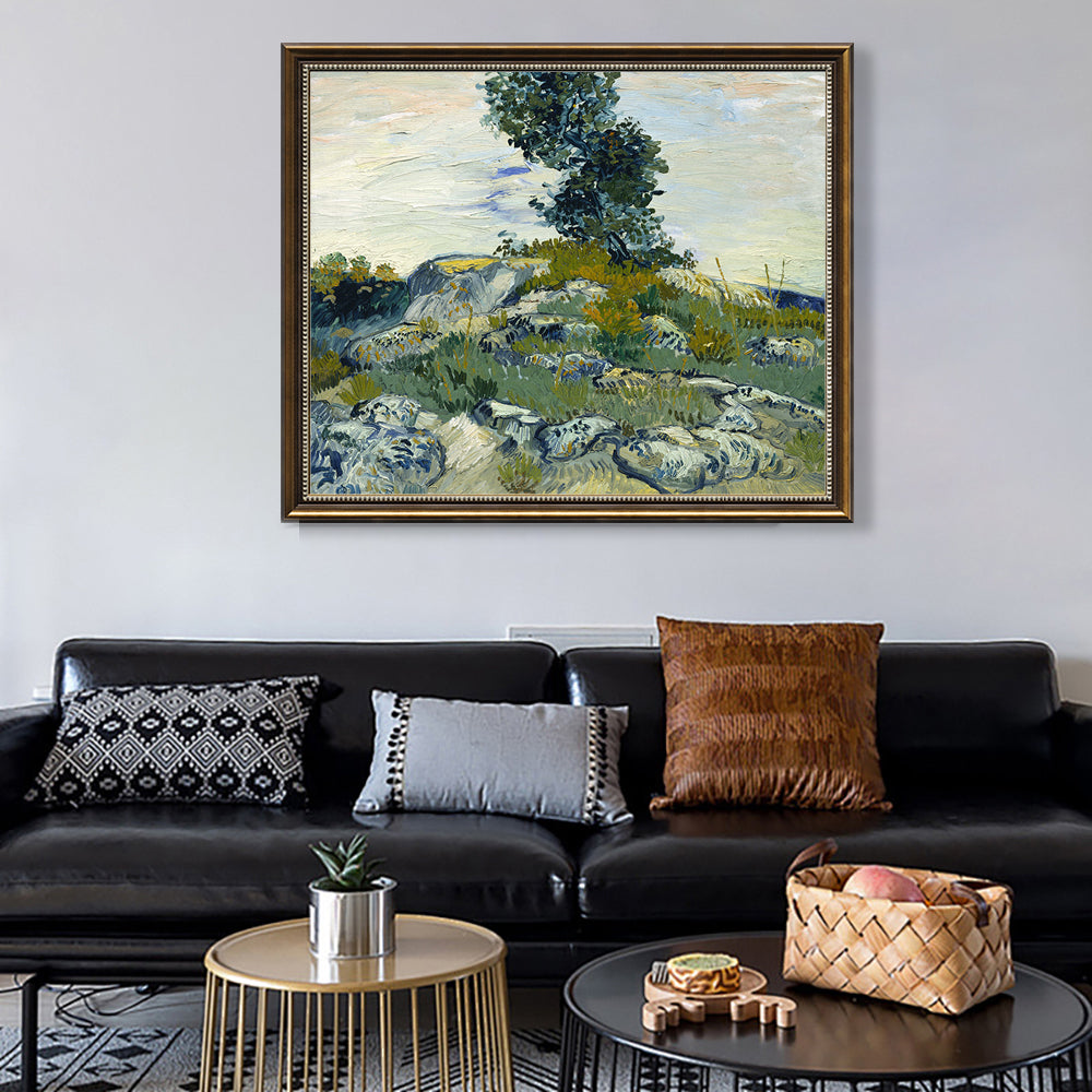 The Rocks By Vincent Van Gogh.