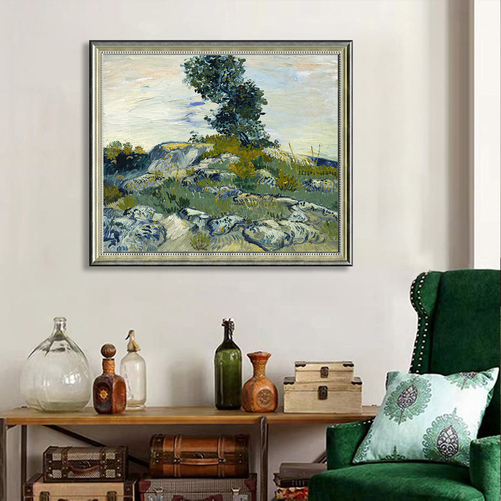 The Rocks By Vincent Van Gogh.