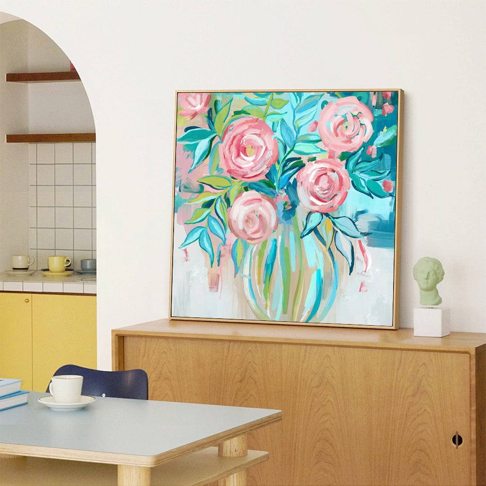 Vibrant Floral Bouquet Canvas Wall Art