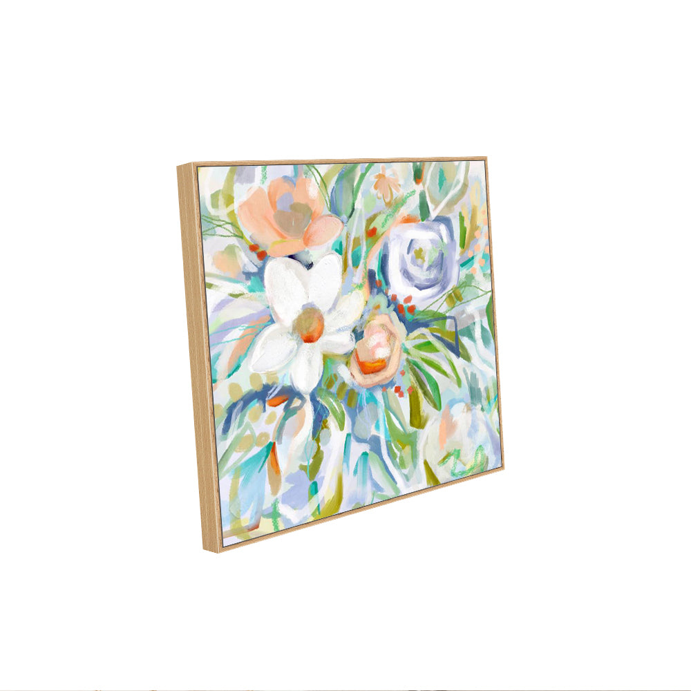Soft & Vibrant Impressionist Floral Canvas Wall Art