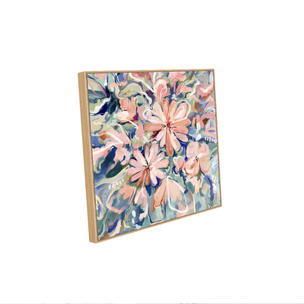 Expressive & Vibrant Botanical Floral Design Canvas Wall Art