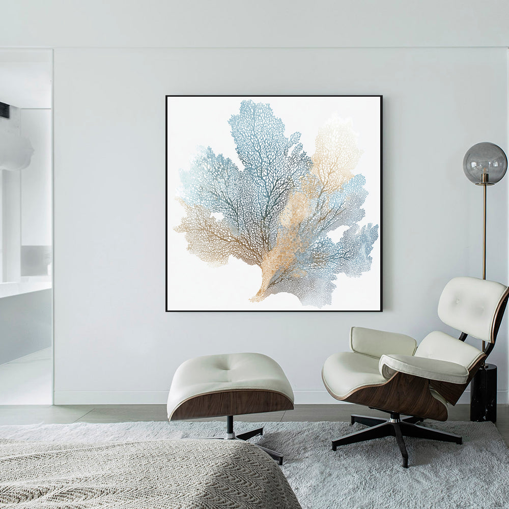 Elegant Sea Fan Coral Design-Canvas Wall Art