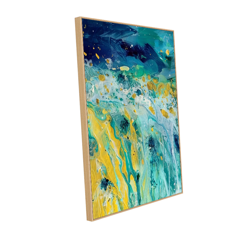 Vivid Ocean Flow Canvas Wall Art