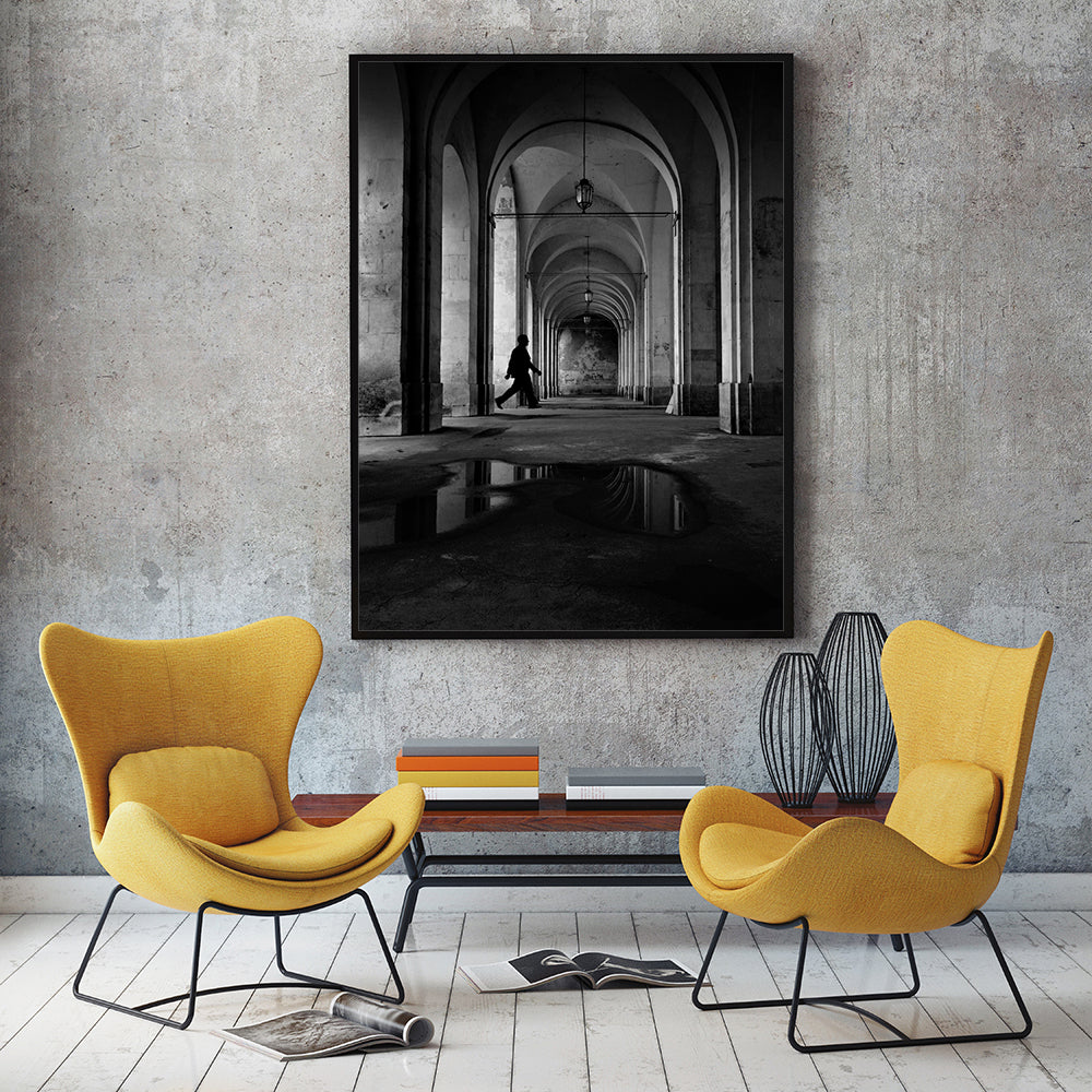 Shadowed Pathway Canvas Wall Art
