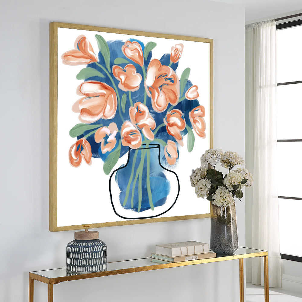 Modern Floral Home Décor Tulip Canvas Wall Art