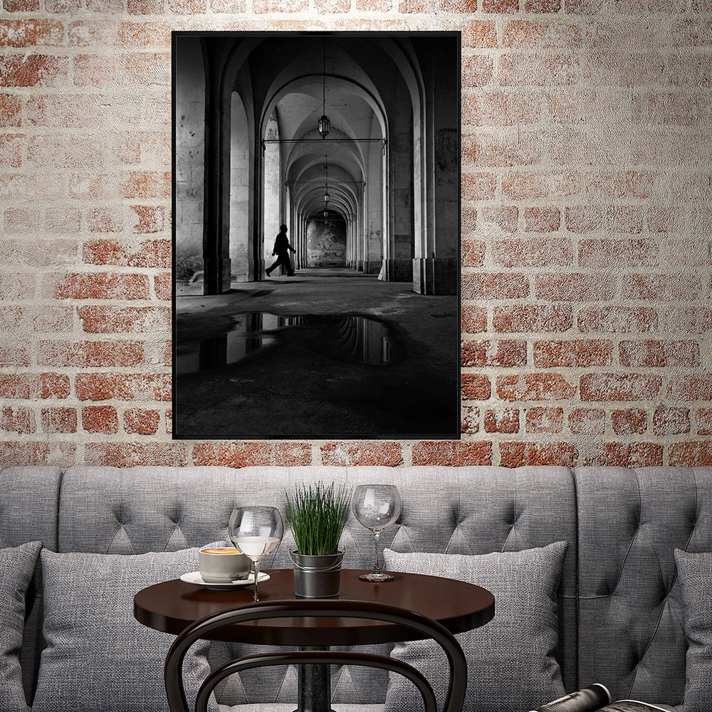 Shadowed Pathway Canvas Wall Art