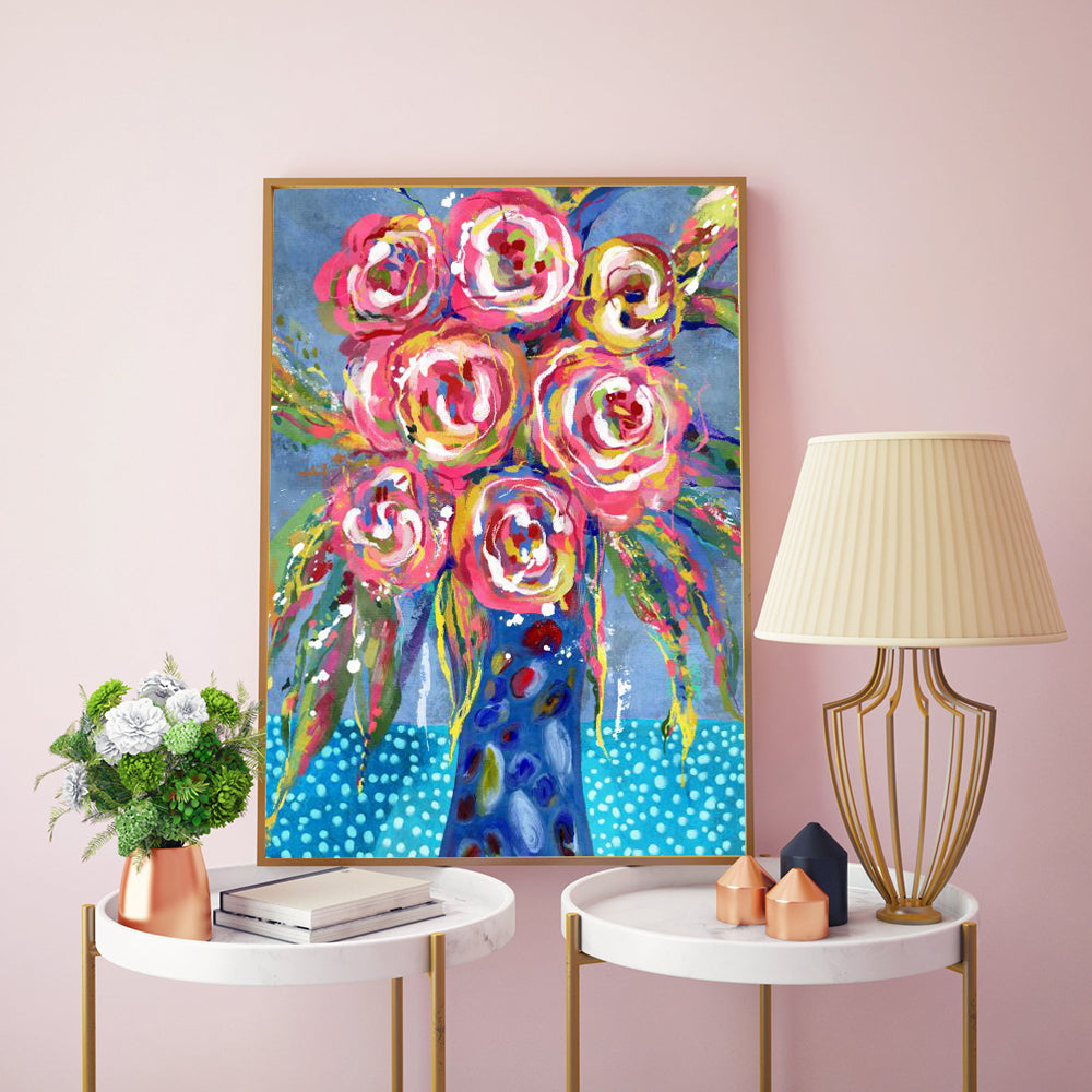 Vibrant Floral Bouquet Canvas Wall Art