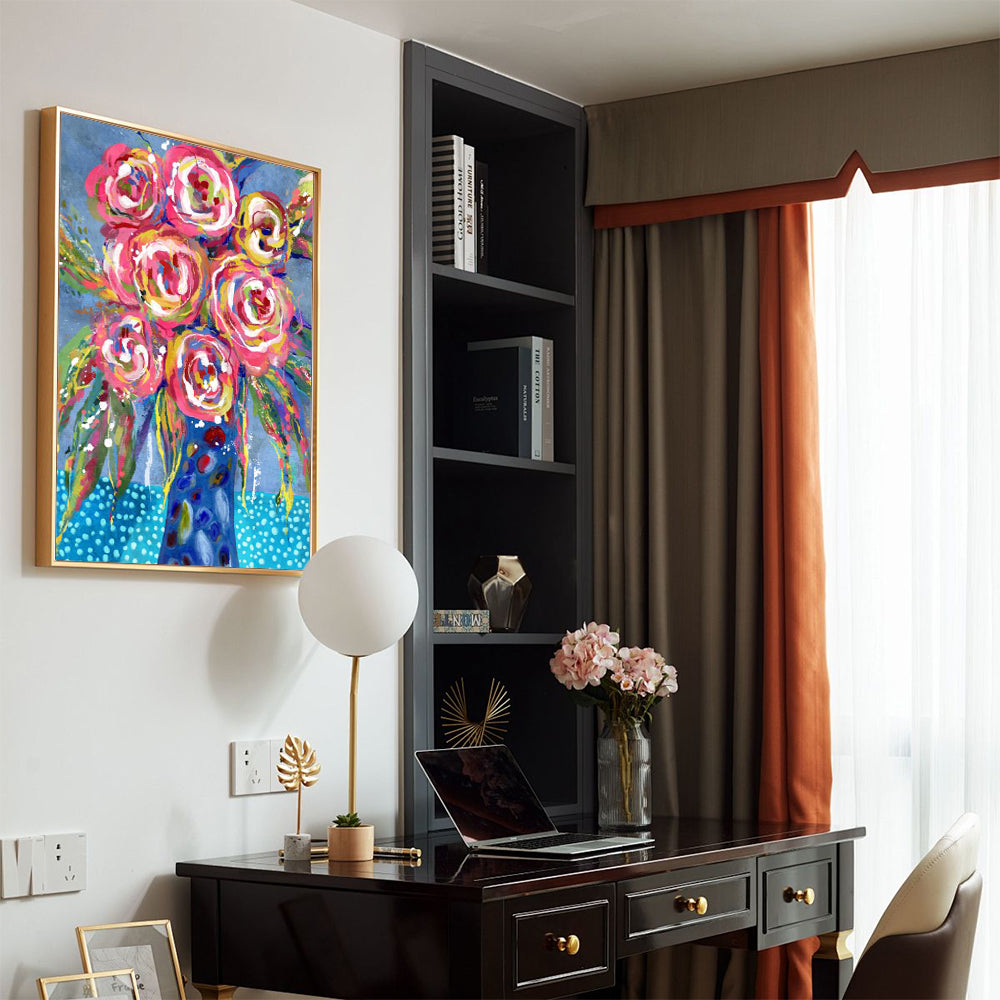 Vibrant Floral Bouquet Canvas Wall Art