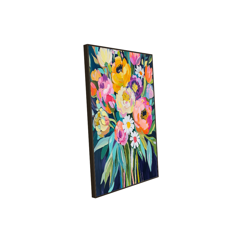 Vibrant Floral Bouquet – Colorful Canvas Wall Art