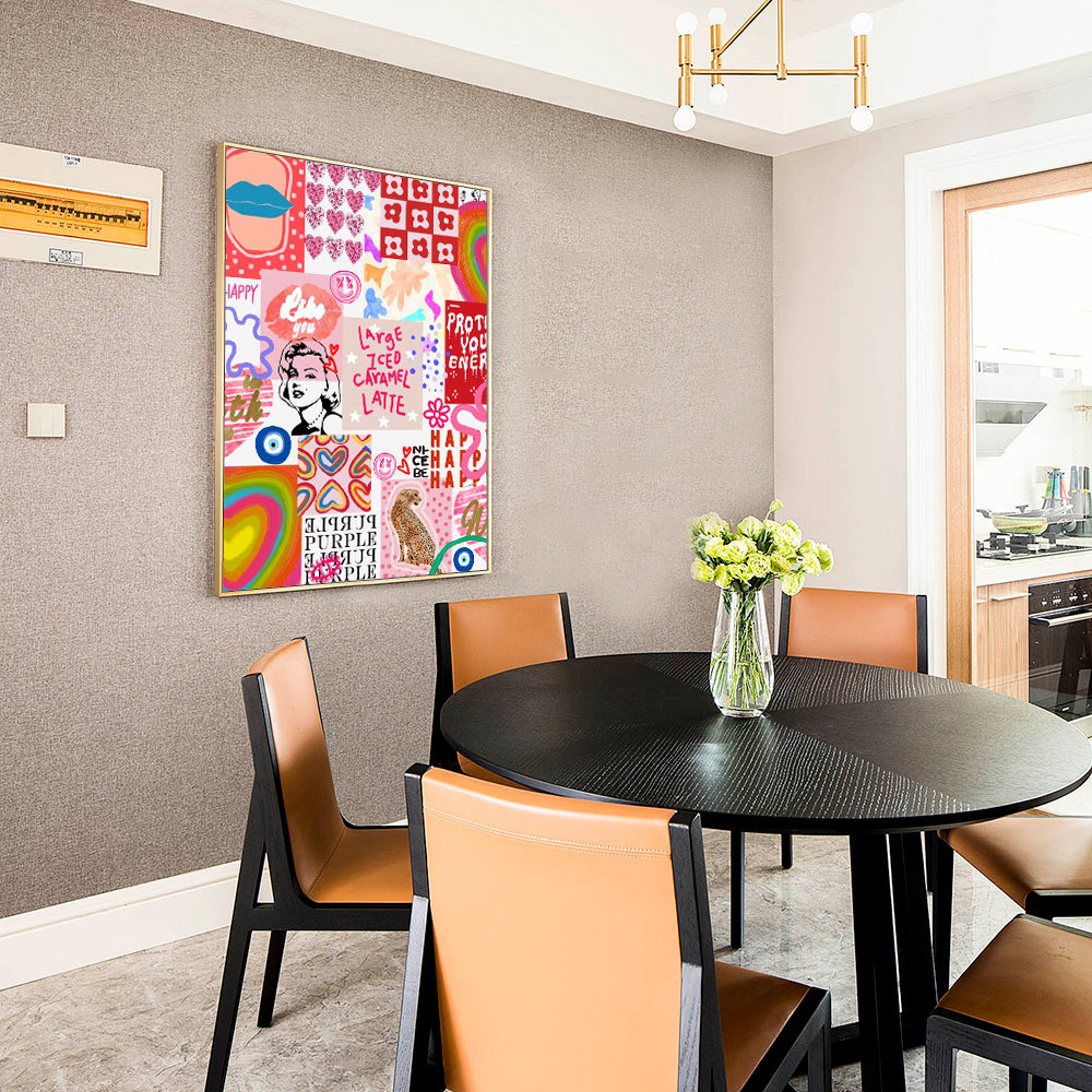 Bold & Trendy Pop Art Collage Canvas Print