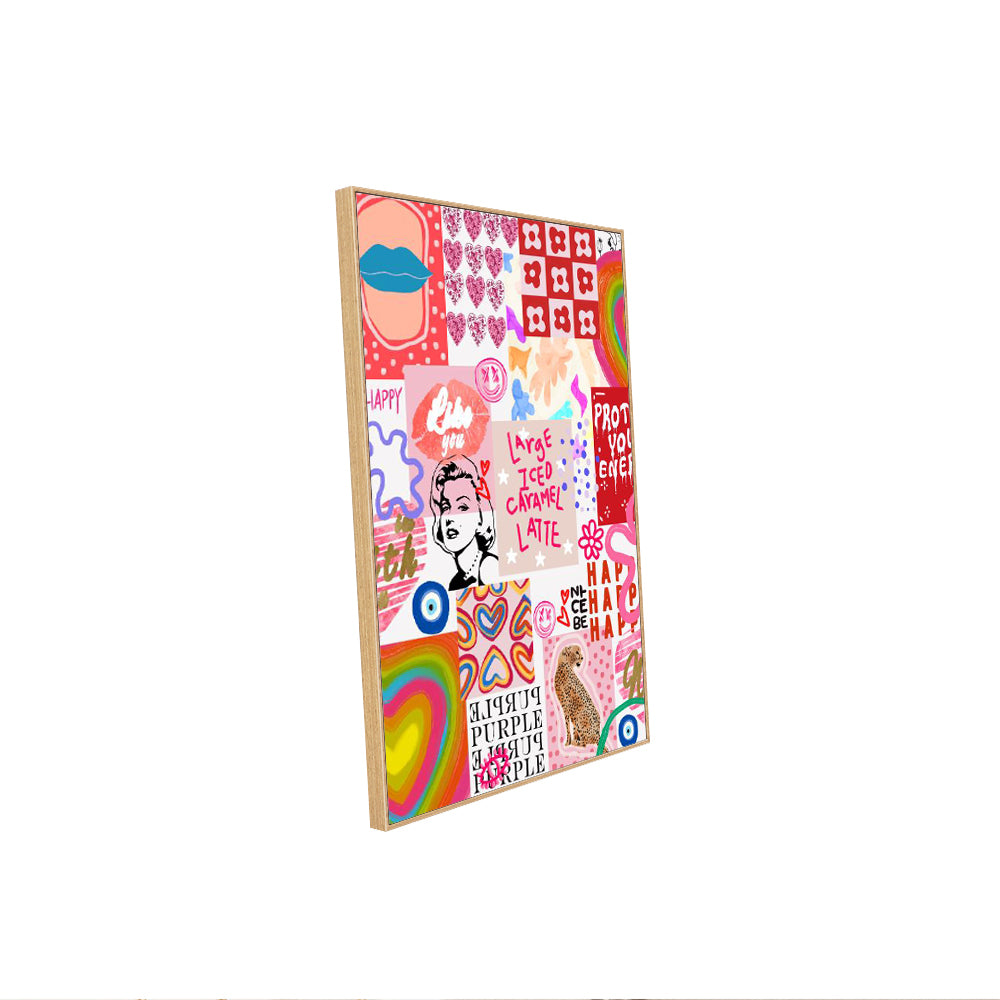 Bold & Trendy Pop Art Collage Canvas Print