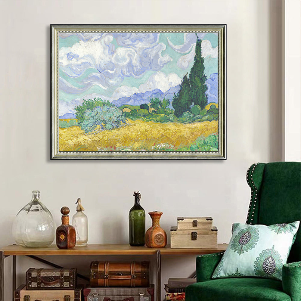 Wheat Field With Cypresses By Vincent Van Gogh