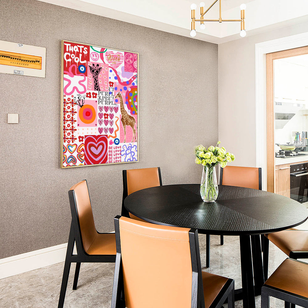 Vibrant Pop Art Collage Canvas Wall Art