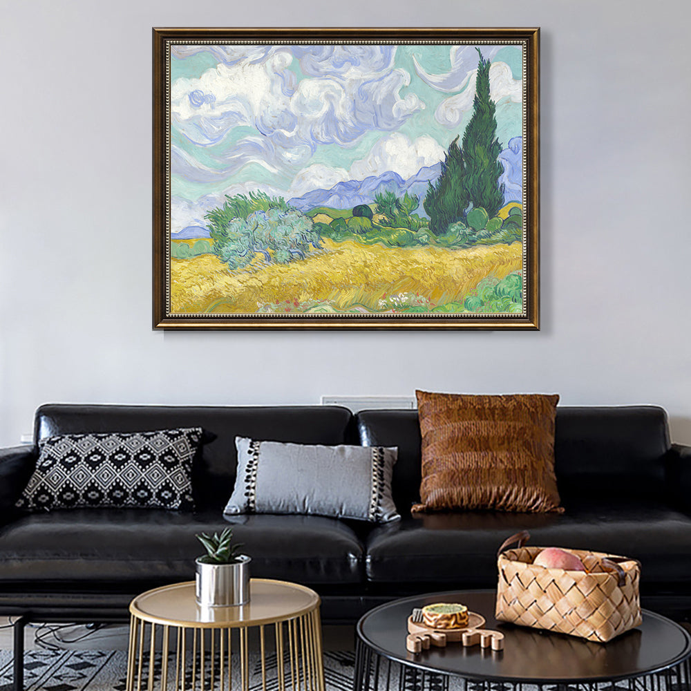 Wheat Field With Cypresses By Vincent Van Gogh