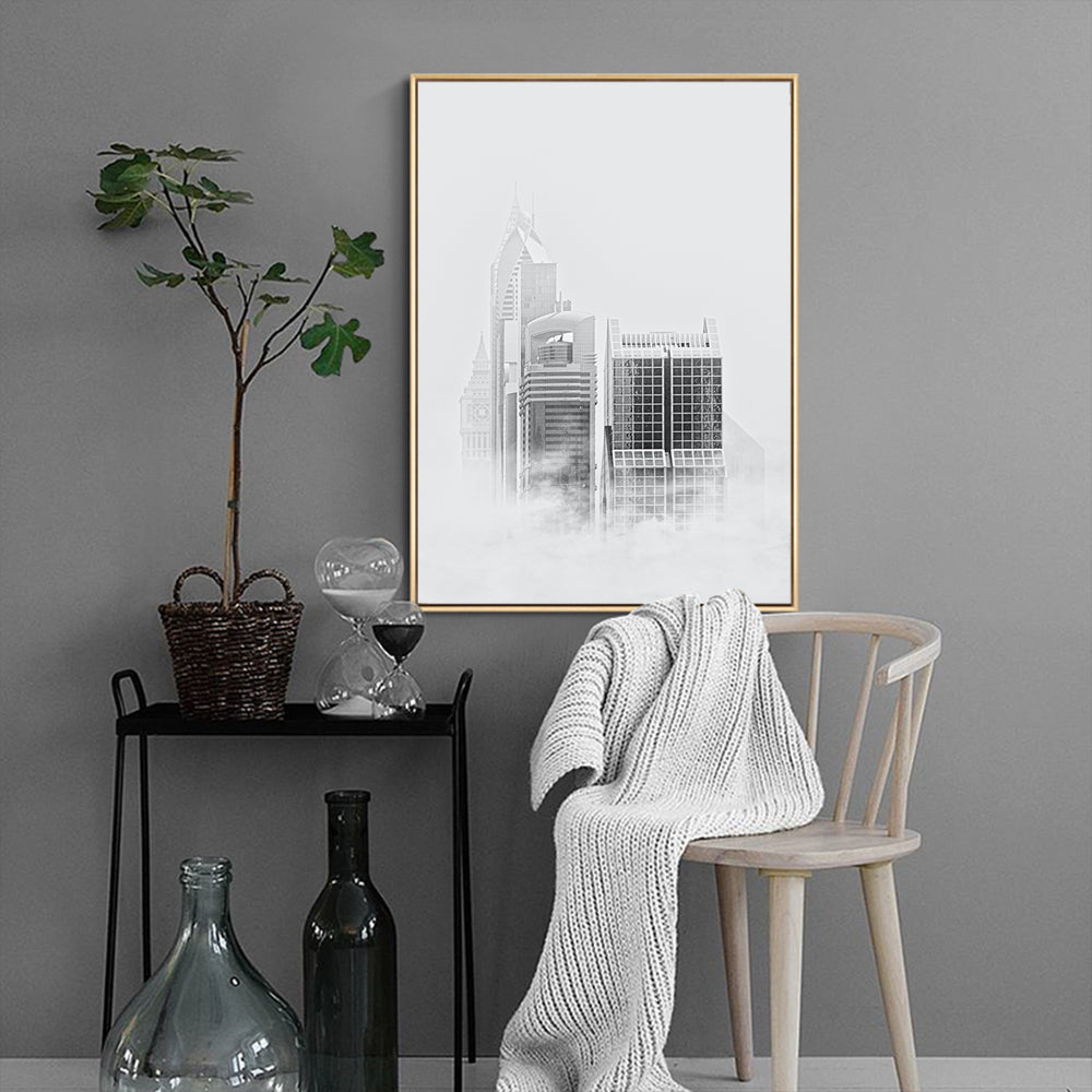 Ethereal Cityscape Canvas Wall Art
