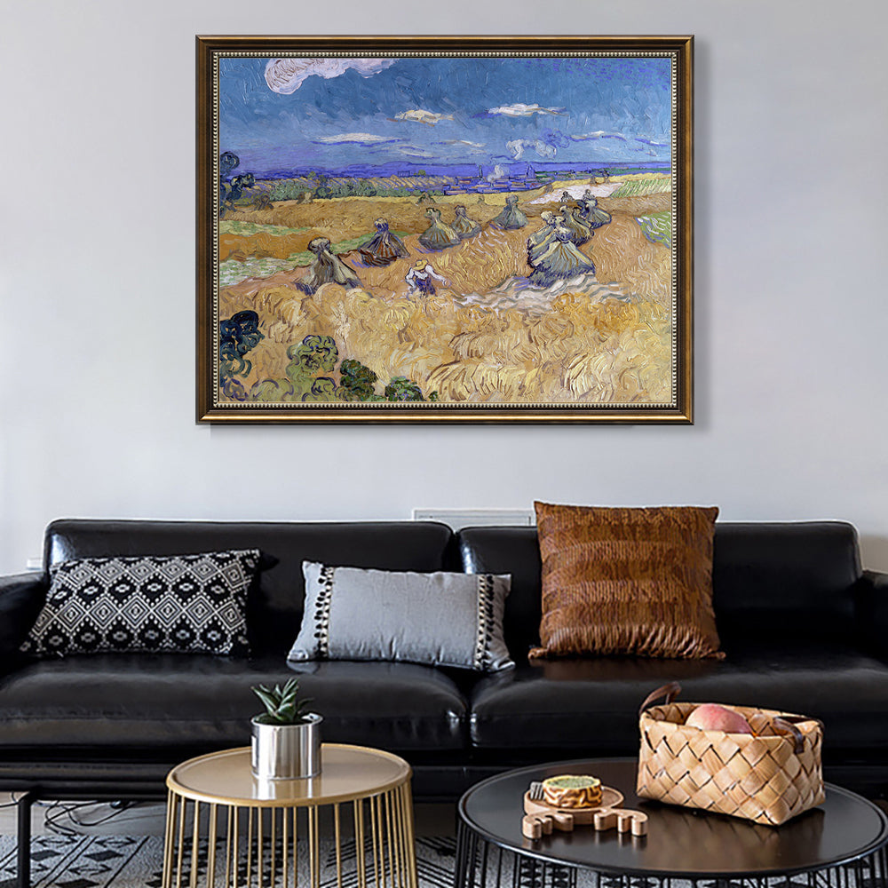 Wheat Field With Reaper By Vincent Van Gogh