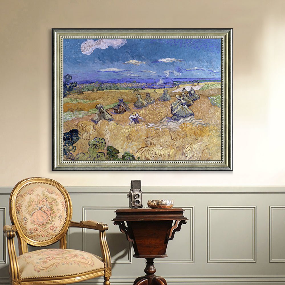 Wheat Field With Reaper By Vincent Van Gogh