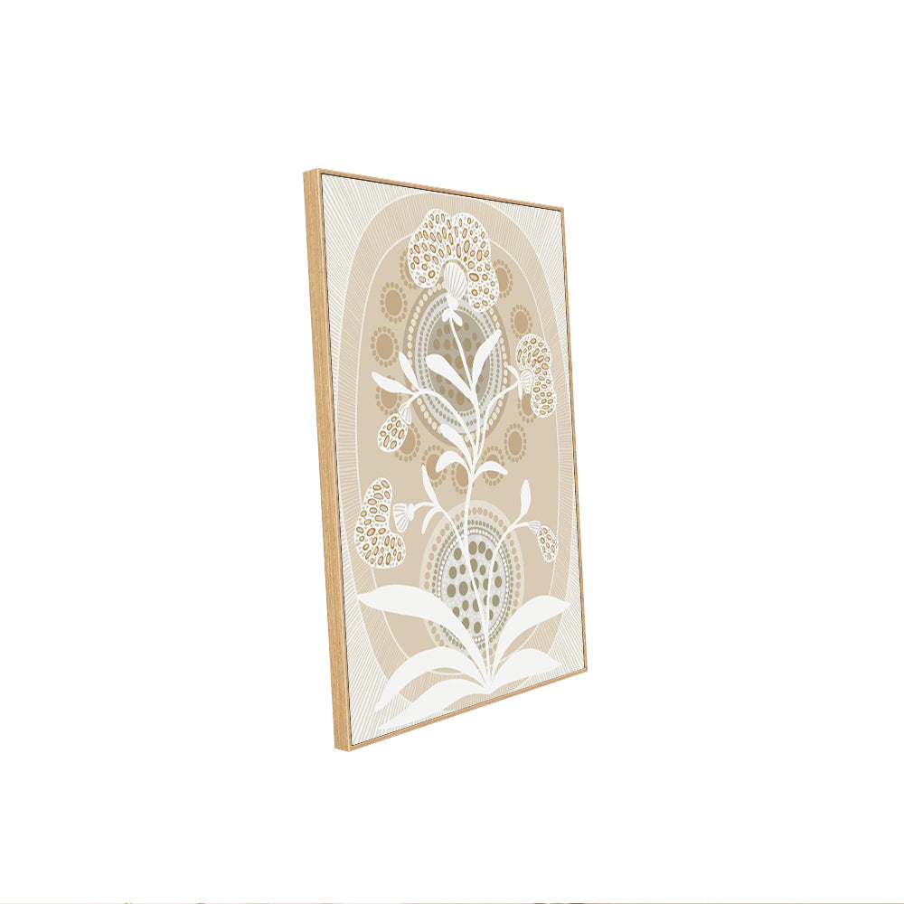 Boho Floral Canvas Wall Art