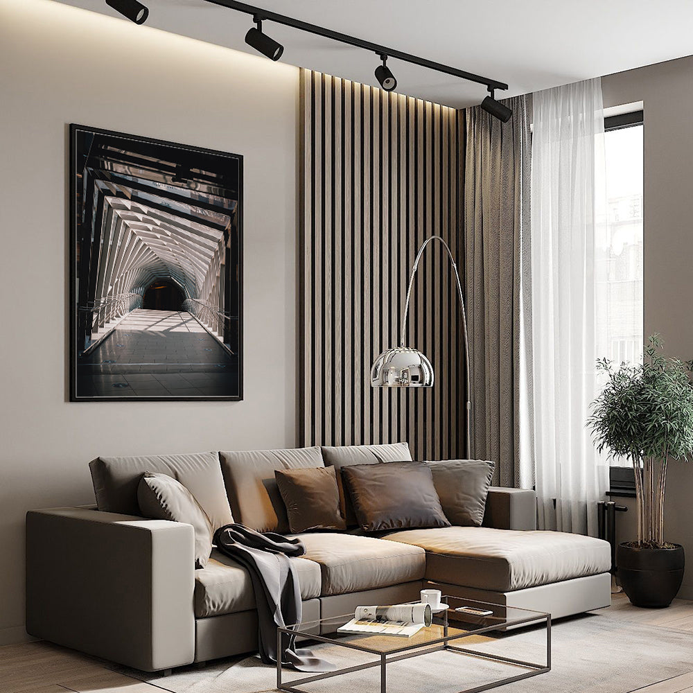 Futuristic Corridor Canvas Wall Art