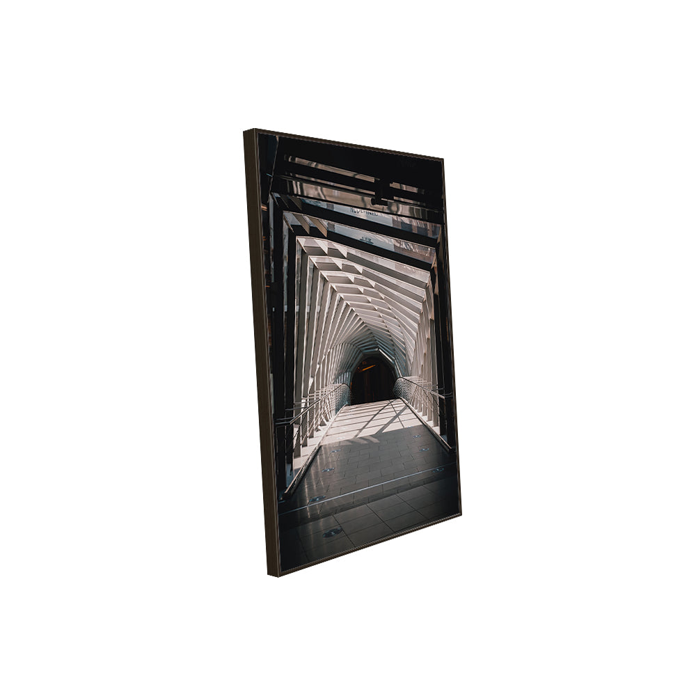 Futuristic Corridor Canvas Wall Art