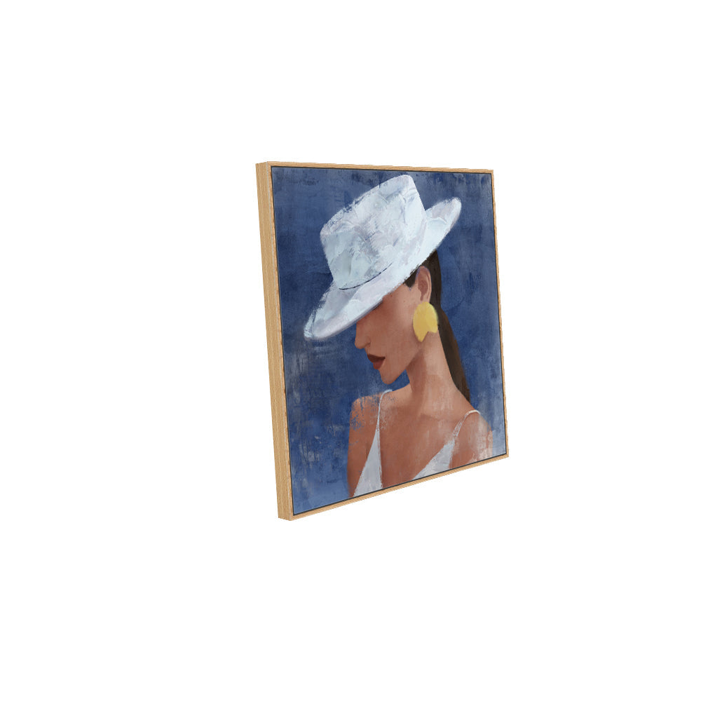Serene Sophistication: The Lady's Aura Canvas Wall Art