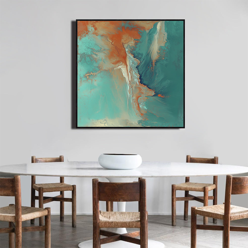 Earth And Ocean Canvas Art – Fluid Design For Modern Spaces