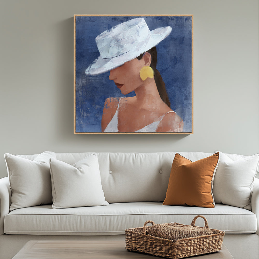 Serene Sophistication: The Lady's Aura Canvas Wall Art