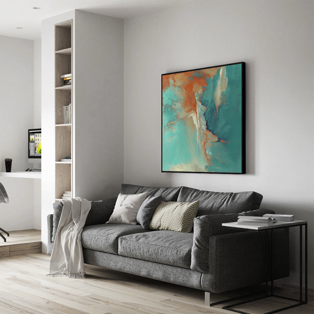 Earth And Ocean Canvas Art – Fluid Design For Modern Spaces