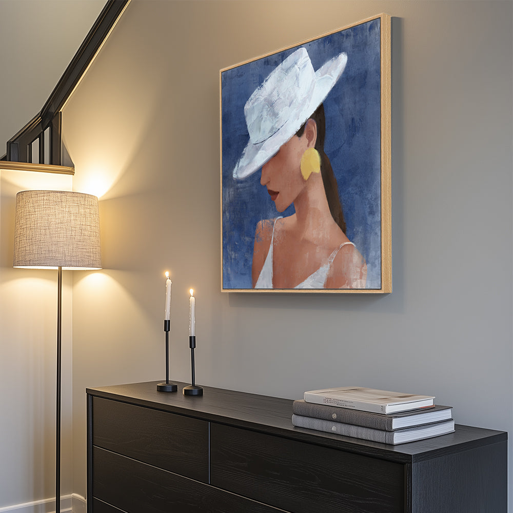 Serene Sophistication: The Lady's Aura Canvas Wall Art