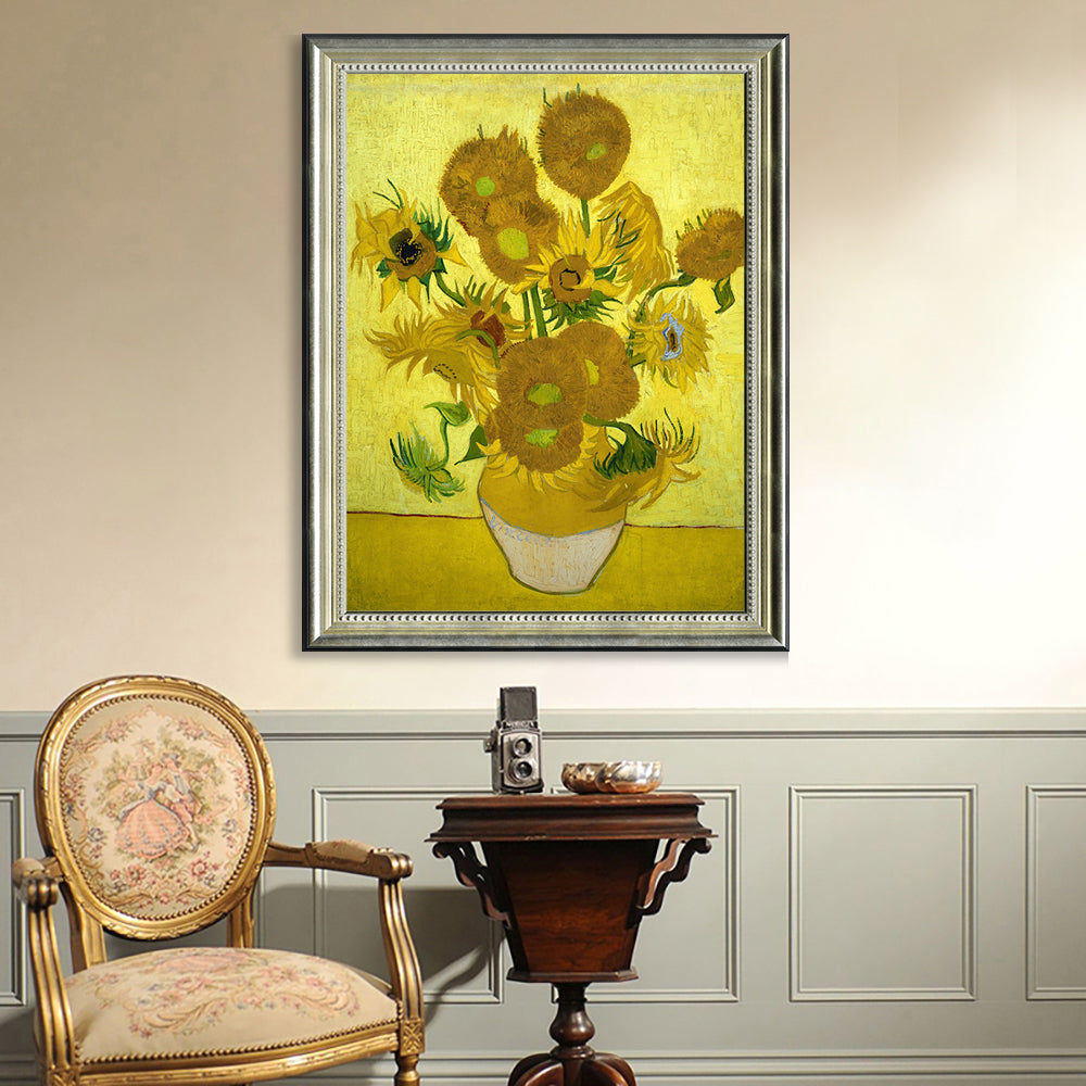 Vase With Fifteen Sunflowers By Vincent Van Gogh