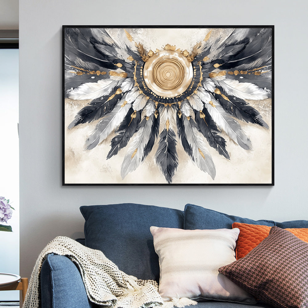 Feathered Elegance Canvas Wall Art