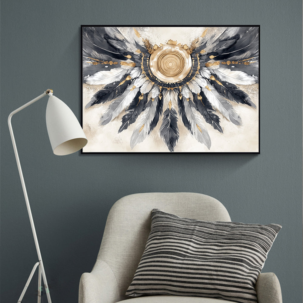 Feathered Elegance Canvas Wall Art