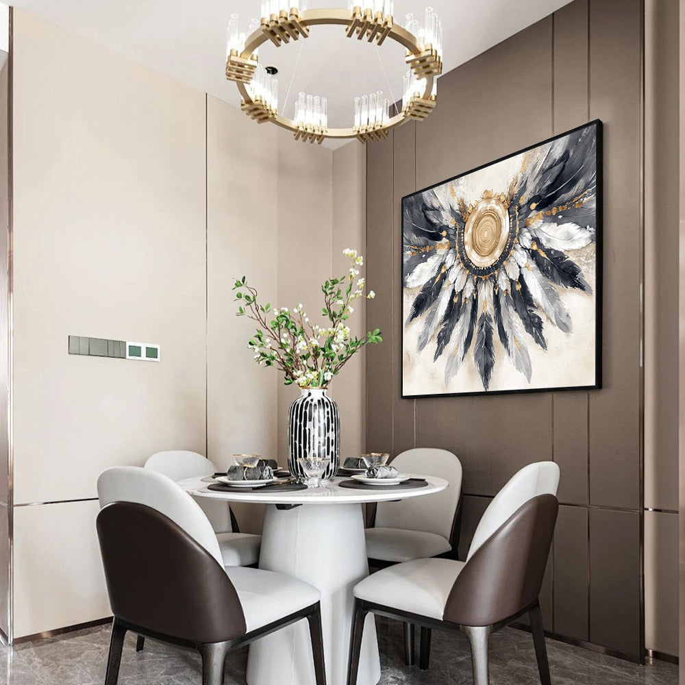 Feathered Elegance Canvas Wall Art