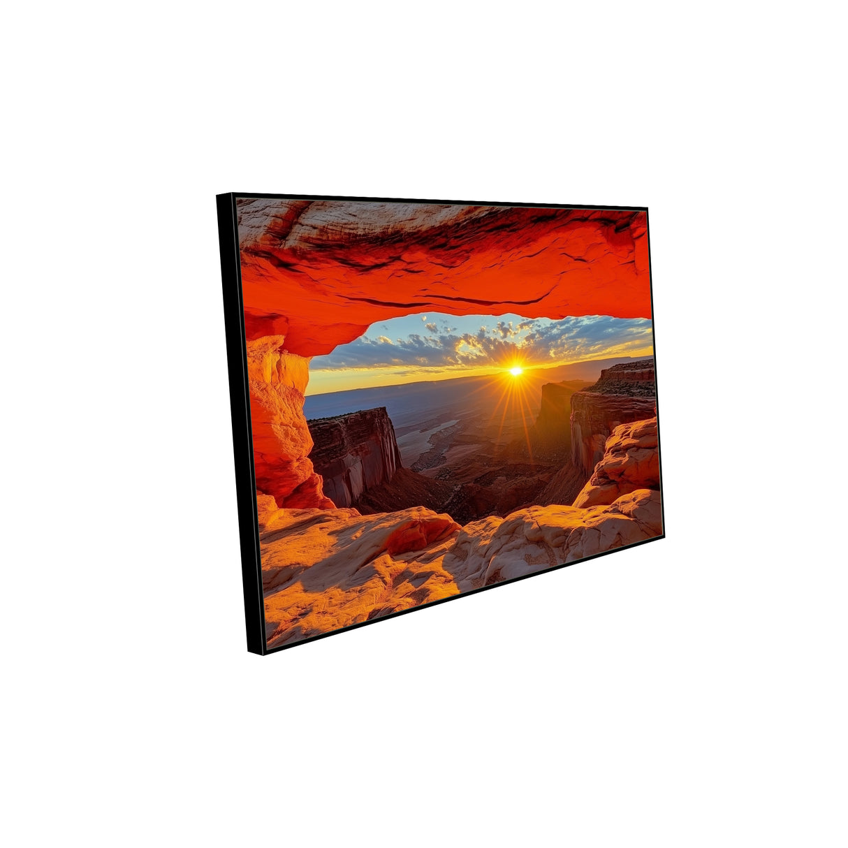 Radiant Canyon Sunrise Canvas Wall Art