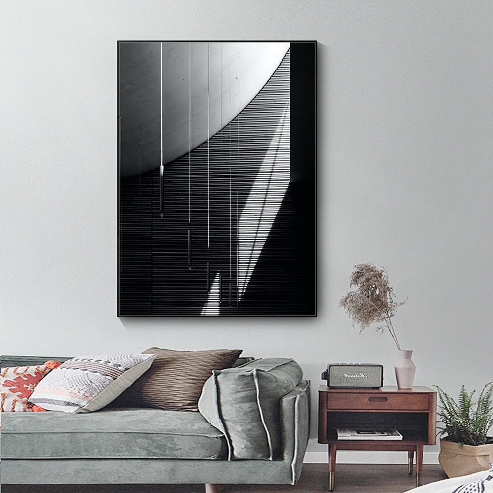 Modern Lines And Shadows Canvas Wall Art