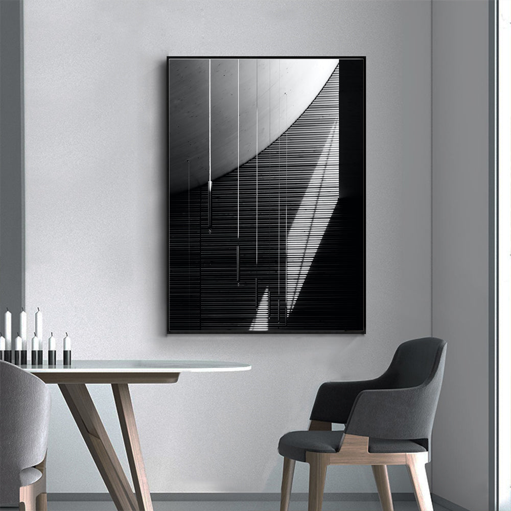 Modern Lines And Shadows Canvas Wall Art