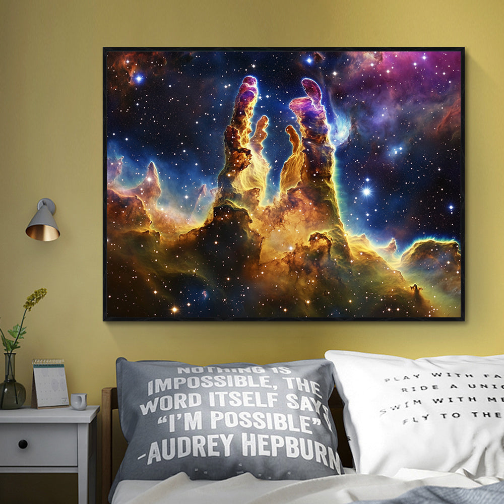 Pillars Of Creation Nebula Canvas Wall Art