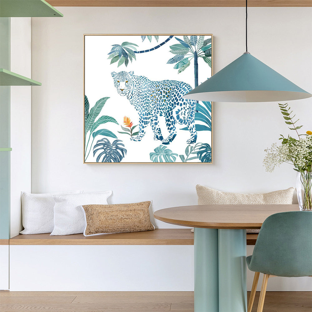 Tropical Leopard Canvas Wall Art