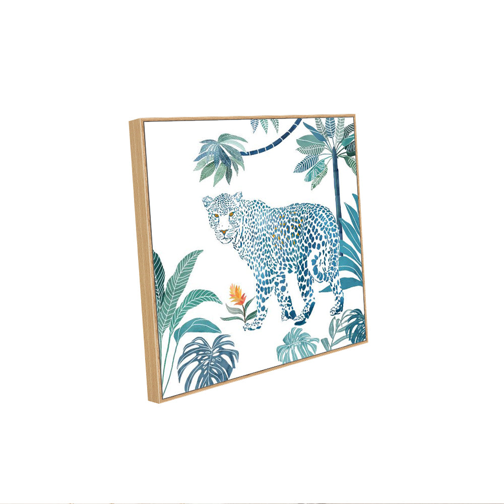 Tropical Leopard Canvas Wall Art