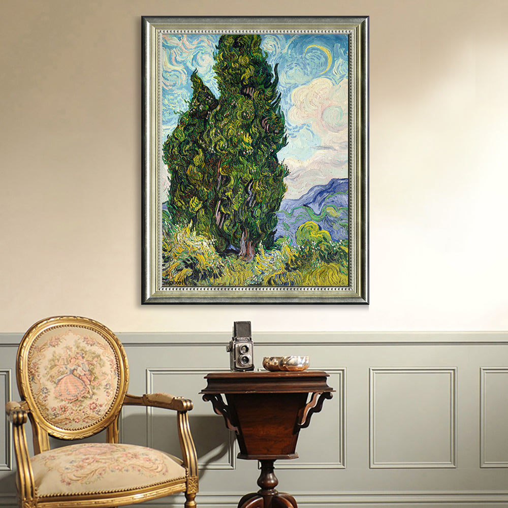 Cypresses By Vincent Van Gogh