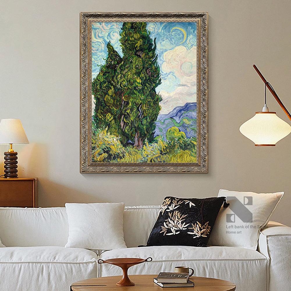 Cypresses By Vincent Van Gogh