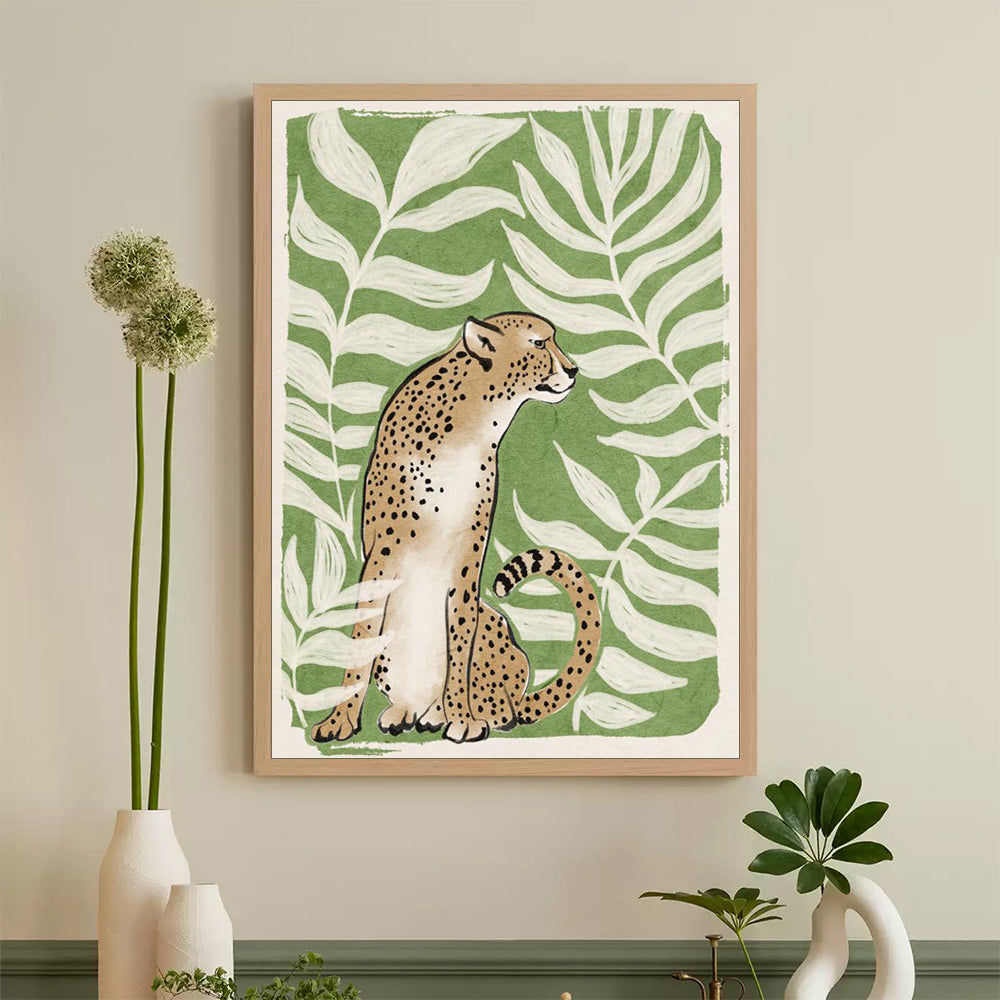 Cheetah Jungle Canvas Wall Art