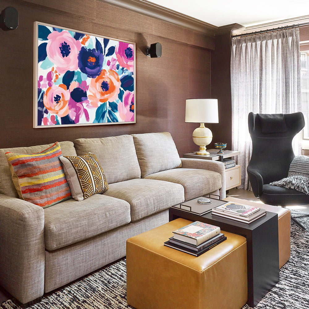 Vibrant Floral Canvas Wall Art – Bold & Modern Blooms