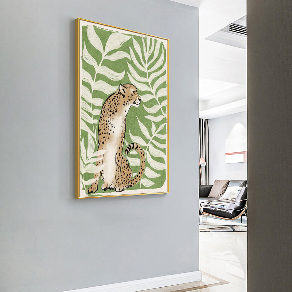 Cheetah Jungle Canvas Wall Art