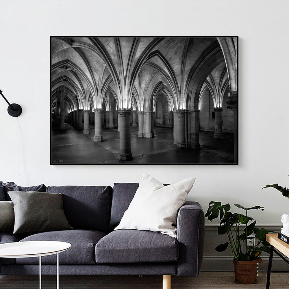 Gothic Arches Elegance Canvas Wall Art