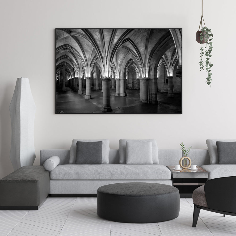 Gothic Arches Elegance Canvas Wall Art