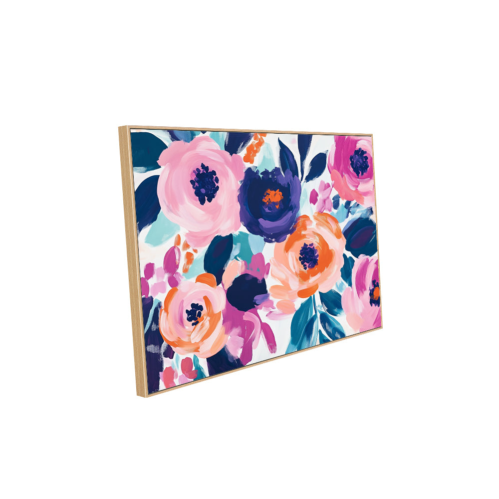 Vibrant Floral Canvas Wall Art – Bold & Modern Blooms